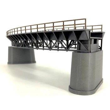 1:87 HO Trem da Escala Ferroviária Cena Decoração Q4 R1 Curva Ponte Ferroviária Modelo de brinquedos de DIY modelagem acessórios