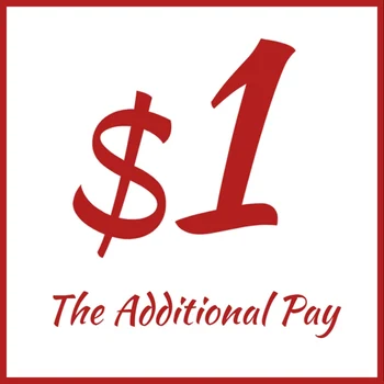 $1 de pagamentos Adicionais sobre Seu Pedido, para a diferença de preços