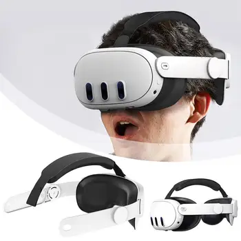 1 Pcs faixa de Cabeça Ajustável DEVASO Meta Quest 3 VR Óculos Exclusivo Cabeça Para o Conforto redutoras de Pressão Headwear Acce W4M4
