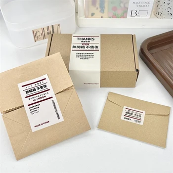 100pcs Japonês Obrigado Por Receber Unboxing da Após-Venda de Vedação Adesivo Decorativo Etiquetas Para Pacote de Presente Caixa de Saco de Varejo