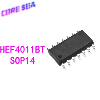 10PCS HEF4011BT HEF4011 SMD SOP14 marca novo original importado quatro vias 2-entrada de porta NAND chip