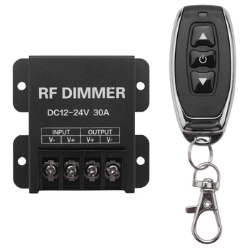 12V LED RF Dimmer sem Fios o Brilho 3 Teclas de controle Remoto DC 12V - 24V 30A 360W 720w de poupança Para 5050 3528 Única Cor das Luzes de Tira do