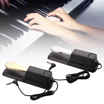 1Pcs de Metal Anti Derrapante Piano Pedal Universal Damper Pedal para Teclados Eletrônicos Instrumento Musical Acessórios