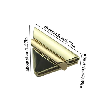 1pcs de Metal Triângulo Prima de Bloqueio de Moda Interruptor de Bloqueio Para DIY Bolsa Bolsa Bolsa Bagagem de Hardware de Fechamento de Saco de Acessórios de Peças