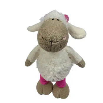 35-50cm Lucy Design Bonito Ovelhas Brinquedos de Pelúcia Alegre ovelhinha de Pelúcia de Animais de Brinquedo Bonecas Lobo Em Roupas Para Crianças de Presente