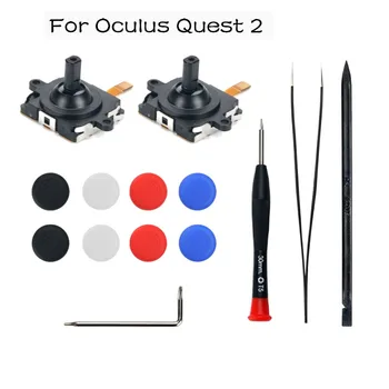3D Joystick Analógico para o Oculus Quest 2 Controlador de Lidar com 3D Joystick Parte de Reparo para a Esquerda/Direita Kits de Reparação