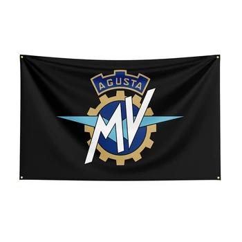 3x5 MV Agustas Bandeira de Poliéster Impresso Moto de Corrida Banner Para Decoração 1
