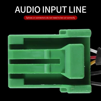 6Pin Verde Conector Estéreo de 3,5 MM de Áudio Aux-in MP3 Cabo para Honda Jazz Ajuste 2002-2006