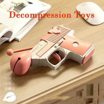 A Impressão 3D Fidget Peixe de Madeira Rabanete Arma de Descompressão brinquedos Mini Desert Eagle Fidget Adultos Alívio do Estresse Brinquedo de Presente de Natal