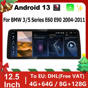 A Qualcomm Android 13 de Navegação GPS Para o BMW Série 3 E90 E91 Série 5 E60 E61 Multimídia Vídeo Player Carplay Auto Touch Central
