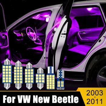 A Volkswagen VW New Beetle 2003 2004 2005 2006 2007 2008 2009 2010 2011 4PCS de Abóbada do Carro Luzes de Leitura Tronco Lâmpadas Acessórios