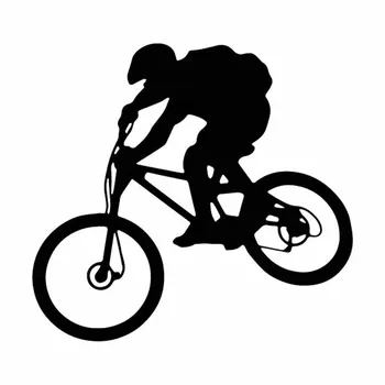 Bicicleta Mountain Bike Rider Etiqueta do Carro do PVC de Moda pára-choques Janela de Acessórios de Alta Qualidade Auto Motocicleta Decalque Laptop Decoração
