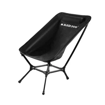 Black Dog Exterior Dobrável Cadeira De Lua De Liga De Alumínio Portátil De Pesca De Praia Novo Acampamento De Alta Cadeira Dobrável De Acessórios Ao Ar Livre