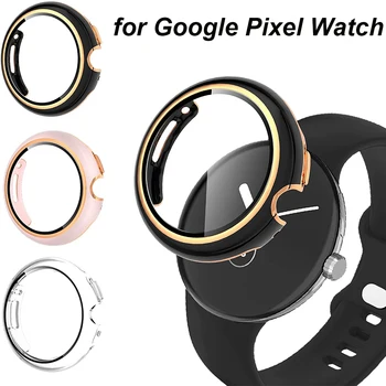 Caso o Google Pixel Relógio com o Vidro Temperado Protetor de Tela do PC Difícil Tampa de Proteção para o Google Pixel Assistir Acessórios