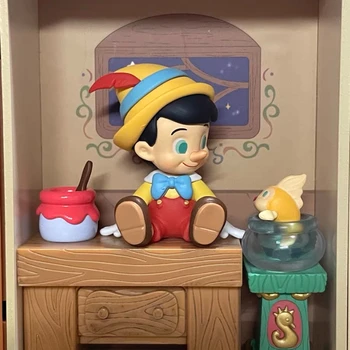Clássico Conto De Fadas Da Série Cega Caixa De Pop Bolha Mart Disney Pinóquio Ponto Ornamento Anime Figura Kawaii Brinquedo Boneca St Presente
