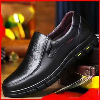 Couro Genuíno Sapatos Feitos À Mão 2023 Casual Sapatos Para Homens Televisão Plataforma De Andar Calçado De Exterior Calçado De Sapatos Respirável Tênis