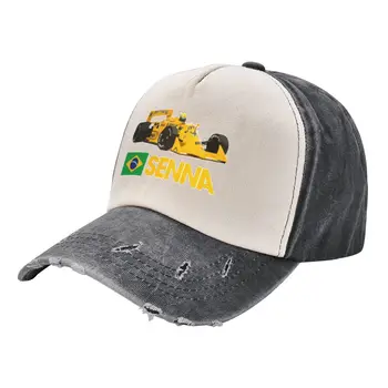 Cowboy cor do chapéu de lavagem de Ayrton Senna F1 Race Raer 7 de Golfe Quatro estações Chapéu Engraçado Esportes Unisex Dicer