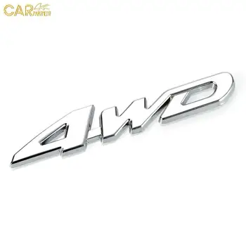 Durável 4wd Logotipo Adesivo Universal para Portátil 3d Adesivo Emblema de Metal Logotipo da Auto Car Decoração de Metal Emblema Adesivo Adesivo de Diy