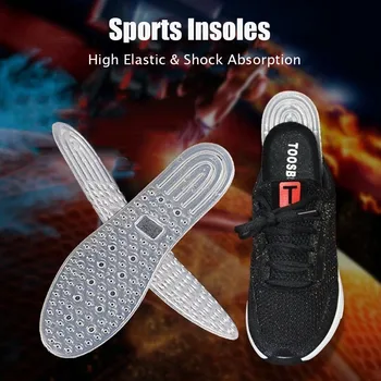 Elástica de alta Esportes Palmilhas para Sapatos Mulheres Homens fascite Plantar o Alívio da Dor de Absorção de Choque Desodorante Almofada de Execução Palmilhas