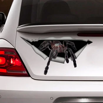 Etiqueta do carro do Aranha Carro Decal Engraçado Aranha Adesivo Decoração do Carro Impermeável, Protetor solar PVC 25cm