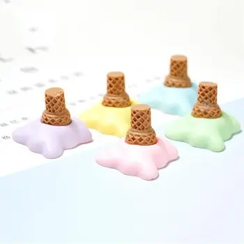 Fluindo sorvete em Miniatura de sorvete para Crianças Arnês Falso Alimentos DIY sorvete Scrapbooking Telefone Decoração