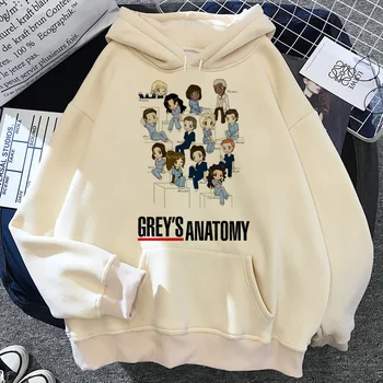 Greys Anatomy hoodies mulheres de 90 harajuku roupas de agasalho feminino gráfico camisolas