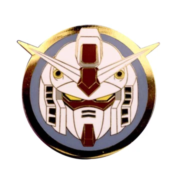 Gundam tripulado robô esmalte pin arma para a Federação da Terra pino de Anime Japonês broche
