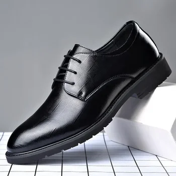 Homens Homens de Calçados de Couro masculino Água-Slip Respirável Sapatos de Couro masculina de Outono e Inverno Homens de Calçados de Couro