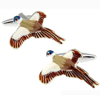 iGame Pássaro Ligações de Punho Novidade Flying Wild Goose de Design de Qualidade, Material de Bronze Frete Grátis