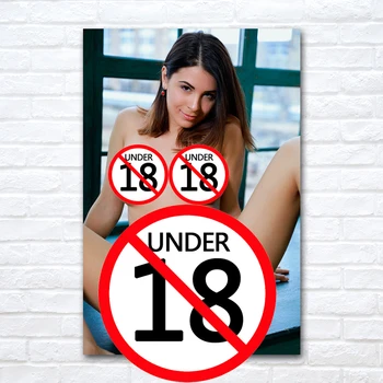 Impressão De Lona Da Pintura De Mulher Bonita, Sexy Nude Modelo De Arte Para Adultos Poster De Parede Personalizado De Imagem Para A Sala De Menino Quarto De Decoração De Casa