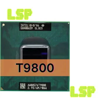 Intel Core 2 Duo T9800 SLGES CPU para computador Portátil Processador de 2.9 GHz Dual Core, Dual Thread 6M 35W Soquete P GM45 PM45