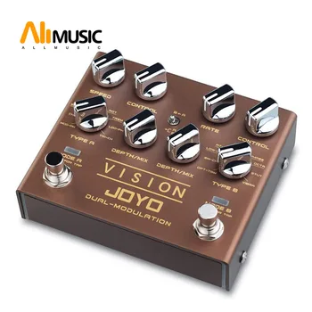 JOYO R-09 VISÃO Multi-Pedal de Efeitos de Modulação de Canal Duplo para Guitarra Eléctrica Cada Canal com 9 Efeitos de Suporte Estéreo
