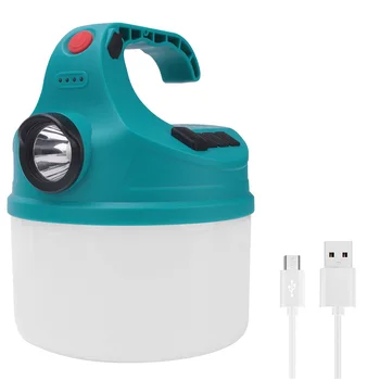 LED Bluetooth Portátil com alto-Falante de Campismo Luz Recarregável USB Tenda Lâmpada de Emergência, Lanternas Pesca Exterior CHURRASQUEIRA Iluminação