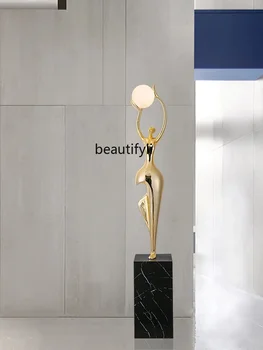 Luz De Luxo Figura Escultura De Grandes Decorações Criativas Casa, A Decoração Da Arte Do Recarregável Lâmpada De Assoalho