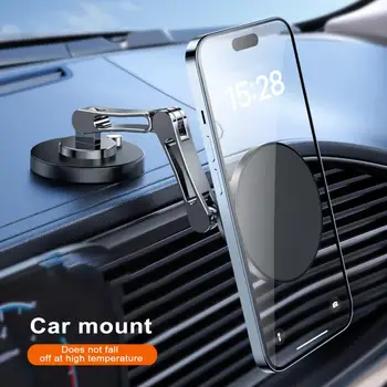 Magnético de Carro de Telefone do Suporte de 360 Graus Rotatable Estável Suporte Mãos livres à prova de Choque de Montagem para Smartphones