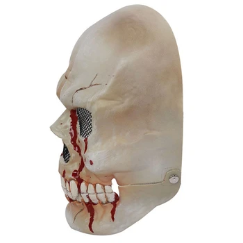 Máscara de caveira Com o Movimento da Mandíbula Máscara de Caveira Cosplay Crânio Movimento da Mandíbula Máscara de Esqueleto 3D Máscara Assustador Caveira Assustadora Máscara Realista