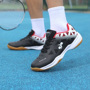 Novo Badminton Sapatos Homens Mulheres Tamanho Grande 36-46 Profissional de Badminton Usa para Senhoras Tênis Tênis de Luz de Vôlei de Sapatos