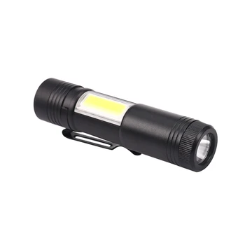 Novo Mini Portátil de Alumínio Q5 Lanterna LED XPE&ESPIGA de Luz de Lanterna Poderosa Caneta Lanterna Lâmpada 4 Modos de Usar 14500 Ou AA