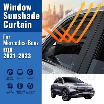 Para a Mercedes Benz EQA H243 2020-2023 Carro pára-Sol Escudo Magnético-brisa Dianteiro do Quadro de Cortina de vidro Traseiro Lateral óculos de Sol