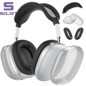 Para Airpods Máximo do Fone de ouvido Caso Macio de Silicone TPU Capa Protetora Para Airpods Max Anti-risco Fone de ouvido Acessórios de Caso