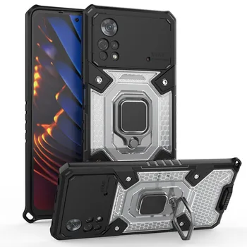 Para Xiaomi Poco Pro X4 5G Caso do Carro Suporte Magnético Anel Armadura à prova de Choque Tampa Para PocoPhone X4PocoX4 Pro Poko X 4 Pro Casos