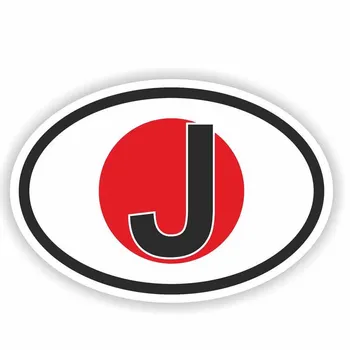 Personalidade JAPÃO País Adesivos de carros Acessórios da Motocicleta Cobertura de Riscos Impermeável de PVC 12cm *8cm