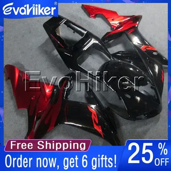 Personalizado de moto carenagem para YZF-R1 2002-2003 ABS motocicleta carroçaria kit vermelho preto+presentes