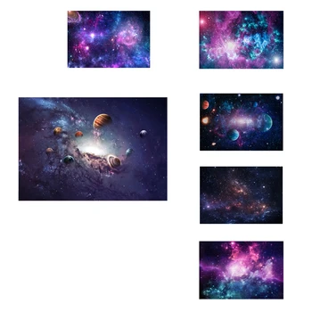 QUENTE-210Cmx150cm Cósmica Planeta Noite Estrelada Fotografia Pano de Fundo para Crianças Retrato de Decoração de Festa de Aniversário
