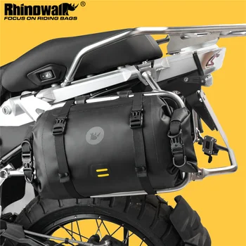 Rhinowalk Motocicleta Cauda Saco Impermeável Motor Traseiro Lado Pack Multifunções 8L-24L de Equitação de Armazenamento do Saco de Bagagem de Viagem