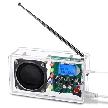 Rádio FM Kit, Soldagem Projeto Rádio Com Flash LED DIY Kit de Rádio Para a Aprendizagem de Ensino-TRONCO Educação De Fácil Utilização
