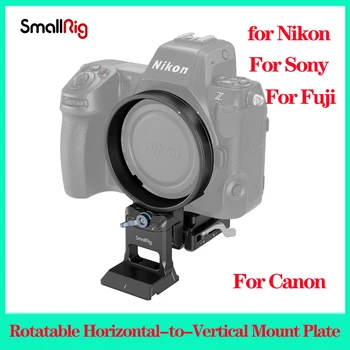 SmallRig Rotativo Horizontal para Vertical de Montagem de Placa de Kit para Nikon Específicas Série Z Câmeras Sony Canon Fujifilm