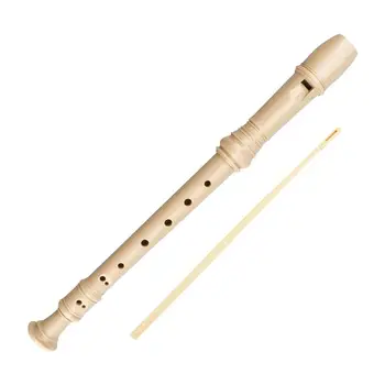 Soprano Gravador De Instrumento Alemão Dedilhado Soprano 6/8 Buraco Flauta Gravador De Instrumento Destacável Preciso Estudante De Flauta Com