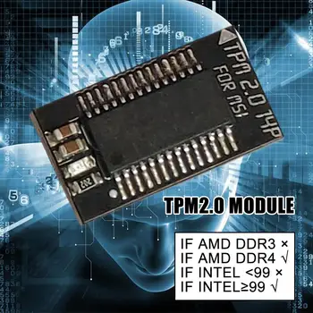 TPM 2.0 Segurança de Criptografia Módulo Remoto oferece Suporte a Placa de Pino 2.0 Suporte Multi-marca 18 12 14 20-1pin Versão da placa-Mãe D6L7