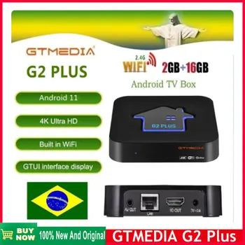 Venda quente GTMEDIA G2 PLUS Smart TV Caixa de Android11 Amlogic 905W2 4K UHD 2GB 16G Media Player Media Player GTplayer Sistema GT de INTERFACE do usuário